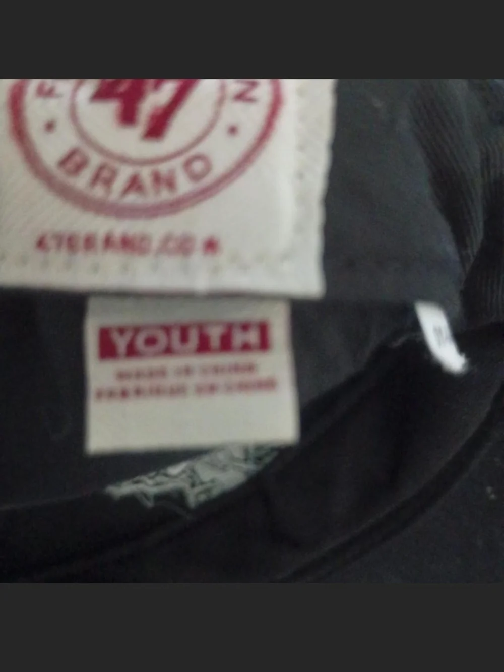 Pittsburgh Penguins 47 Brand Youth Cap in Black with Red Tag
